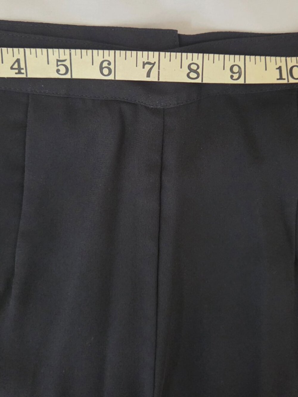 Vintage Black Wide Sheer Leg Pants with Four Sheer Overlay Panels - Picture 12 of 16